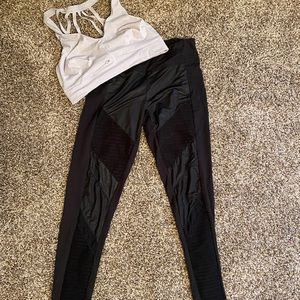 Moto style leggings
